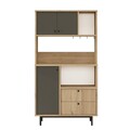 Dulap multifunctional, Locelso, RE3-SA, Stejar / Antracit