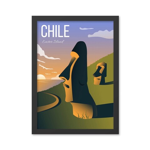 Tablou decorativ, Chile (35 x 45), MDF , Polistiren, Multicolor
