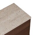 Comoda TV, Nordure, Ligne 140, 140x25x25 cm, Travertin / Nuc Milano
