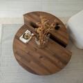 Set masute de cafea, Neostill, Podium Wood, Lemn masiv de pin, Maro