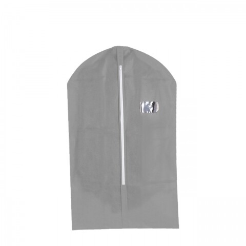 Husa pentru haine Grey, Jocca, 60x101 cm, PEVA, gri