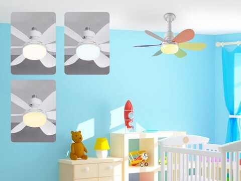 Ventilator de tavan Beper, 52x29 cm, ABS, multicolor