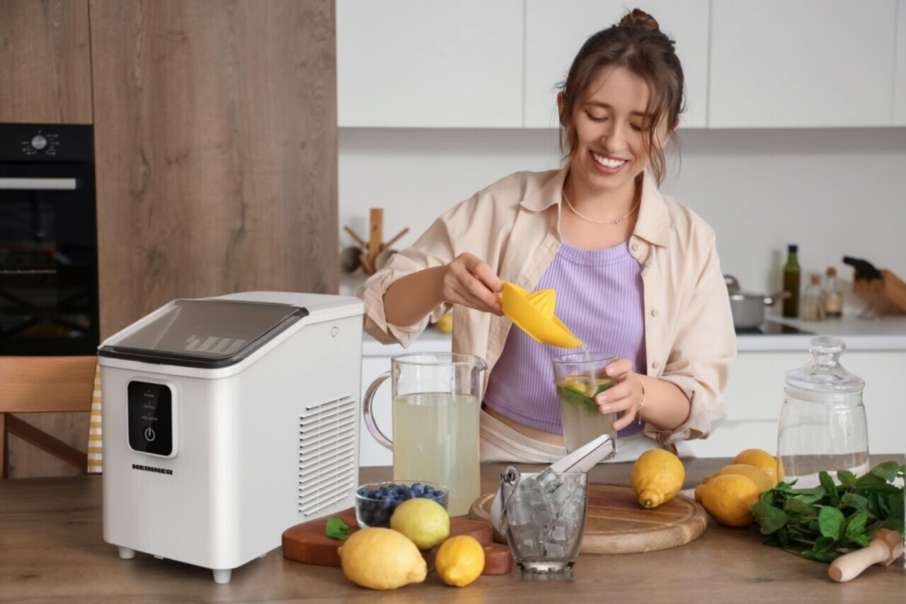 Masina pentru cuburi de gheata Frosty Breeze, Heinner, 120W, 0.8L, alb - view 7
