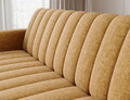 Canapea extensibila 3 locuri ELTAP, Roneyy, 212x89x86 cm, lemn/poliester, mustar