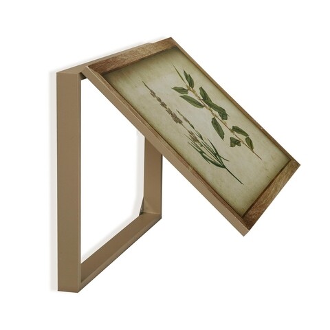 Masca contor electric Botanic, Versa, 46 x 4.5 x 33 cm, lemn