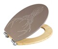 Capac de toaleta, Wenko, Premium Stag, 37.5 x 44 cm, mdf, multicolor