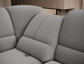 Coltar extensibil stanga 3 locuri ELTAP, LT-05GO, Siber, 270x186x93 cm, lemn/poliester, gri
