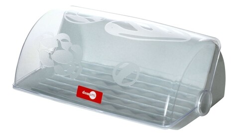 Cutie pentru paine avangarda, domotti, 33.5x25 cm, plastic, gri