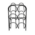 Suport pentru sticle de vin, Puqa Design, Jade, 20.5x22x34.5 cm, Metal, Negru