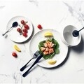 Serviciu de masa 12 piese, Sabichi, Marble, portelan, alb/gri
