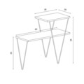 Masuta de cafea FLY170109, Gauge Concept, 60x25x55 cm, nature/negru