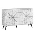 Consola, Decortie, Dune, 123x62.4x35 cm, Alb