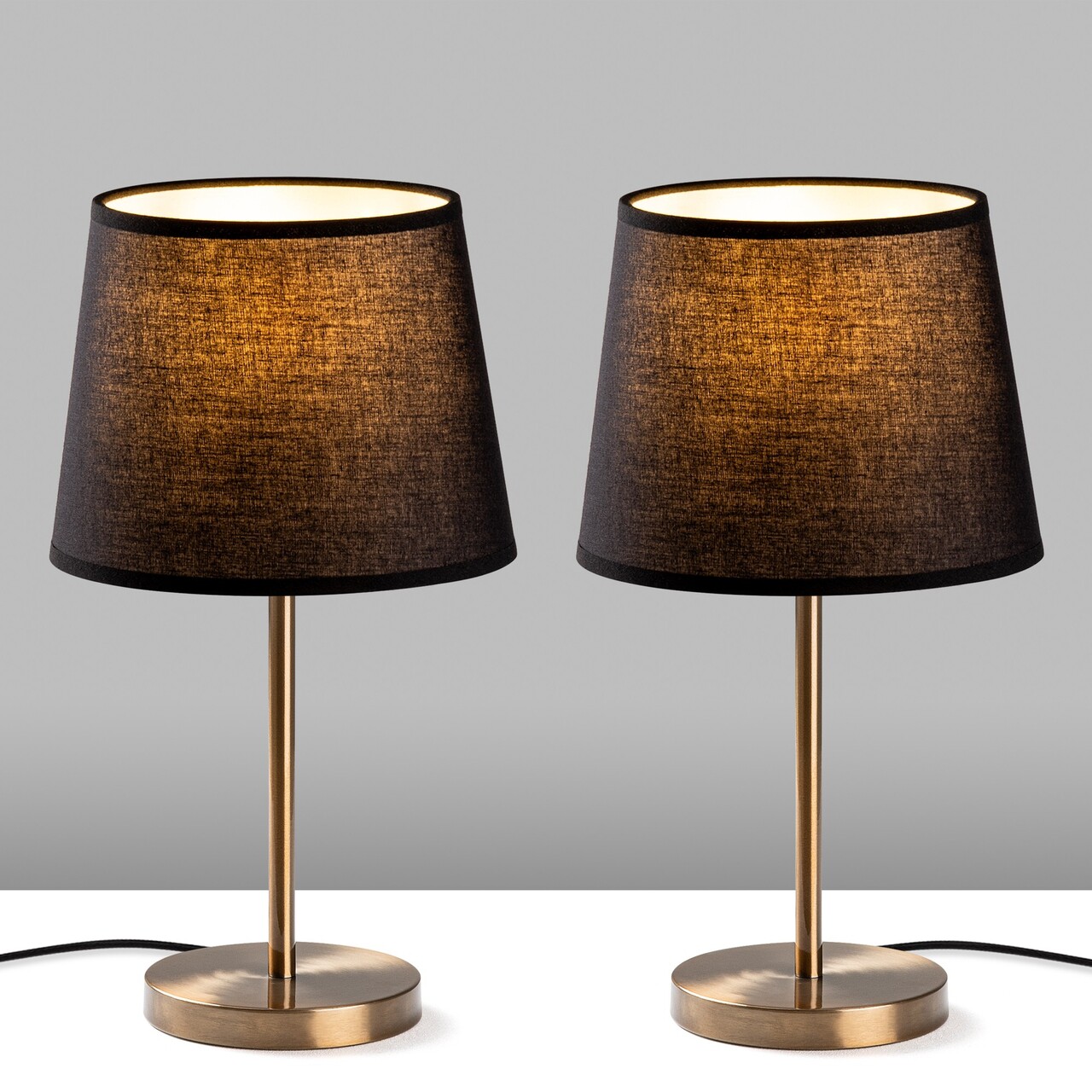 Set de lămpi de masă, Opviq, 892OPV2232, Maro antichizat - imagine 6