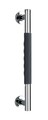 Maner de siguranta pentru baie Secura, Wenko, 40.5x9x5 cm, inox/silicon, antracit/argintiu lucios