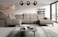 Coltar stanga 6 locuri ELTAP, LT-07PO, Neviro, 350x201x77 cm, lemn/poliester, gri