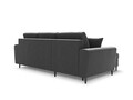 Coltar extensibil reversibil 4 locuri, Moghan, Micadoni Home, BL, 241x145x88 cm, catifea, gri deschis