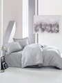 Lenjerie de pat dubla (ES), Elegant - Grey, Cotton Box, Bumbac Satinat