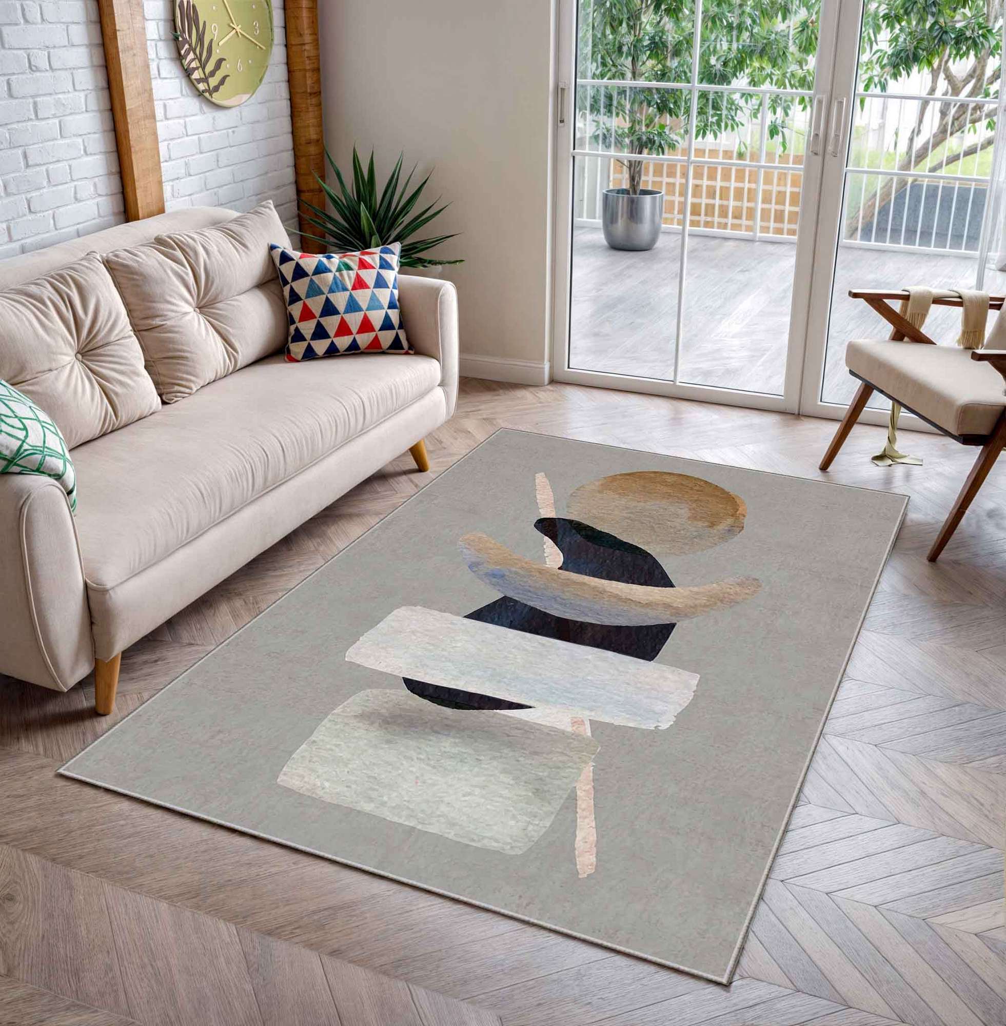 Covor, Shml21, 100x180 cm, Poliester, Multicolor