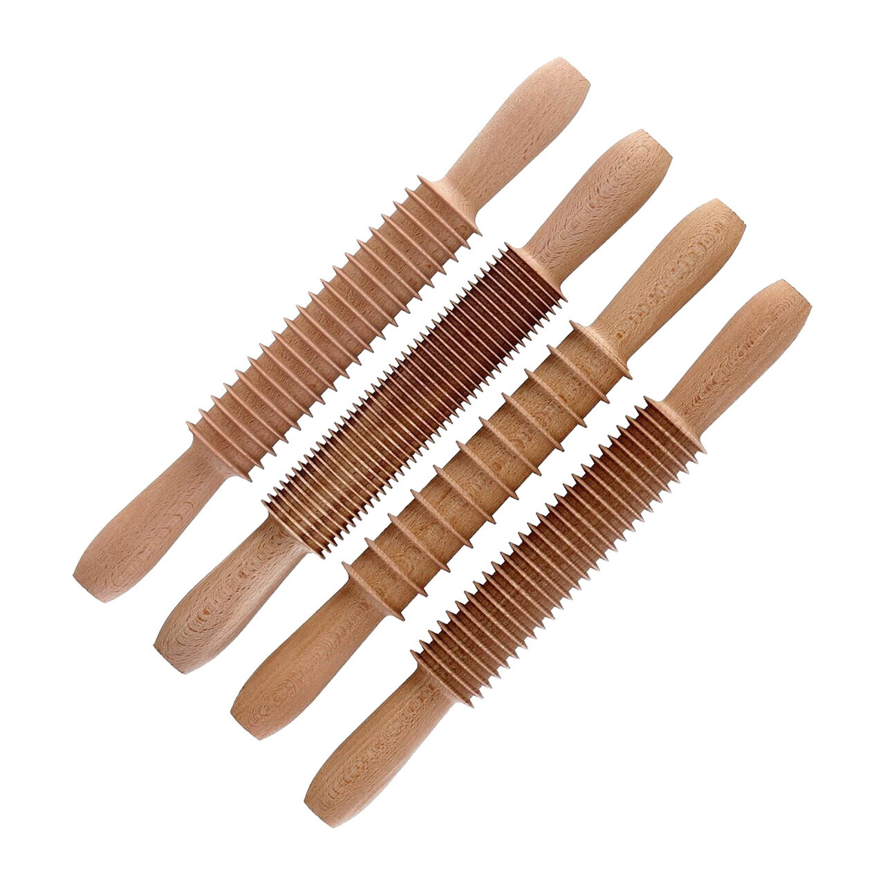 Set 4 facalete pentru paste, lemn de fag, 32 cm - Zokura - view 2