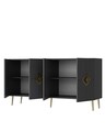 Consola, Olivia, Robber KB150, Antracit / Aur
