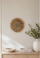 Decoratiune de perete, DB0011, Mărgele de lemn, Natural