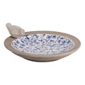 Hranitor/baie pentru pasari, Esschert, Aged, 33.5 x 10.8 cm, ceramica, multicolor