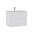 Dulap de baie cu chiuvetă, Hanah Home, Nest 71 v2, Alb mat