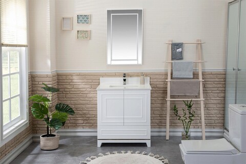 Set mobilier de baie (2 piese), jussara, ohio 30, alb
