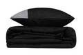 Lenjerie de pat dubla (DE), Plain - Black, Grey, Cutie de bumbac, Bumbac Ranforce