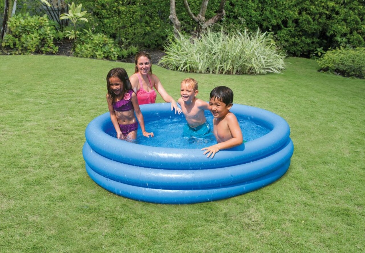 Piscina gonflabila Crystal Blue, 168x38 cm, 581 L, polivinil, albastru