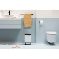 Cos de gunoi, Brabantia, Bo Small, 7 L, 20.7x24.2x40 cm, otel, alb