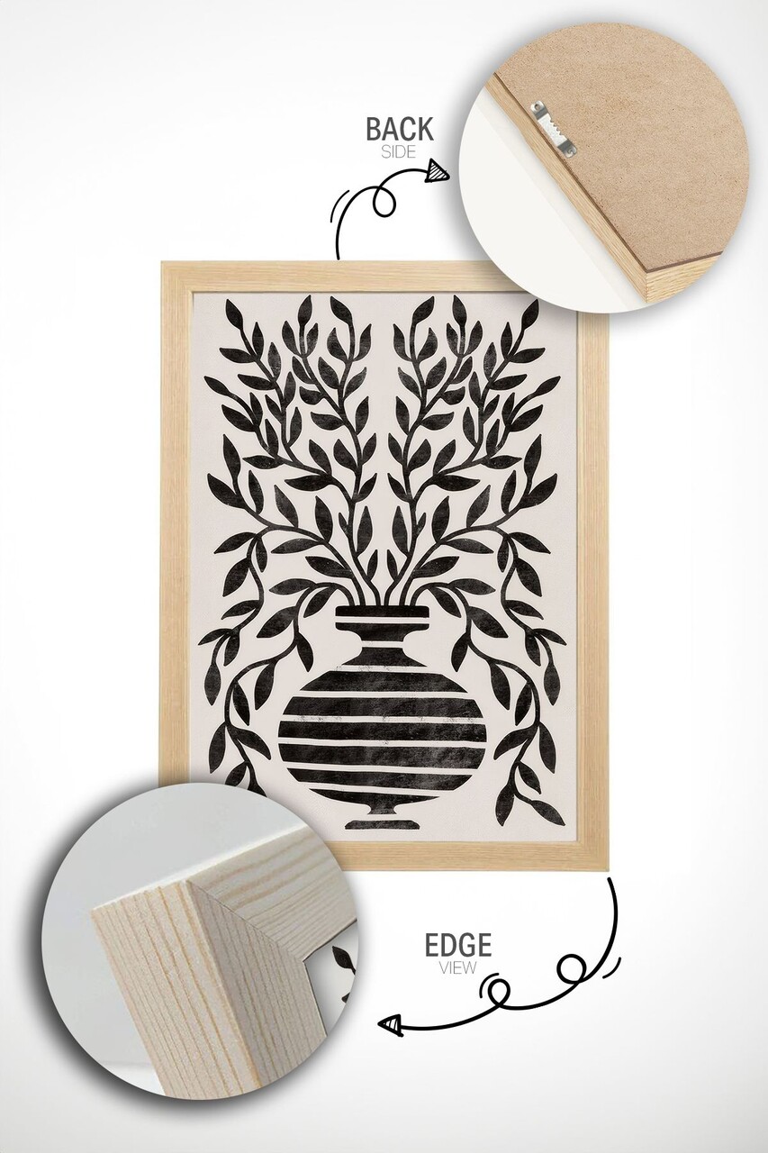 Set 2 tablouri decorative, Ersy2Lımodel26-Ahsap, Vopsea: 100% MDF (grosime: 2,7 mm), Multicolor - view 2