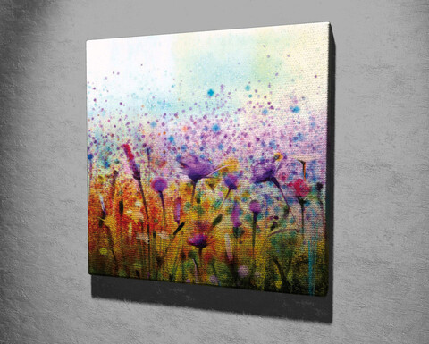 Tablou decorativ, kc326, canvas, lemn, multicolor