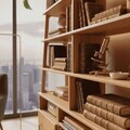 Corp biblioteca, Hanah Home, CPT4754-190, 120x.190x40 cm, PLACAJ CARPEN, Maro