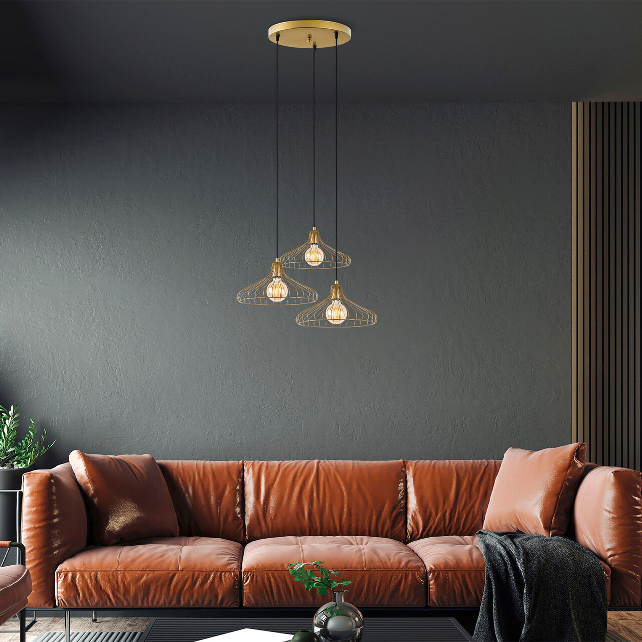 Lustra, Fulgor, 942FLG1432, Metal, Auriu - 1 | YEO