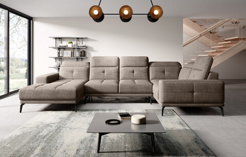 Coltar dreapta 6 locuri ELTAP, RT-20MAR, Neviro, 350x201x77 cm, lemn/poliester, bej