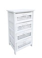 Comoda cu 4 sertare Leny, Bizzotto, 40x29x73 cm, lemn de paulownia/placaj, alb