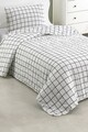 Cuvertura Single 155x200 cm, Artus - Black, Eponj Home, 65% bumbac/35% poliester