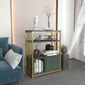 Corp biblioteca, Zena Home, Letos, 60x80x29.6 cm, PAL, Verde