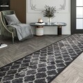 Traversa pentru hol Orient, Decorino, 80x200 cm, poliamida, gri