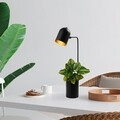 Lampa de masa, Pot - 11491, Fulgor, 12 x 27 x 67 cm, 1 x E14, 40W, negru