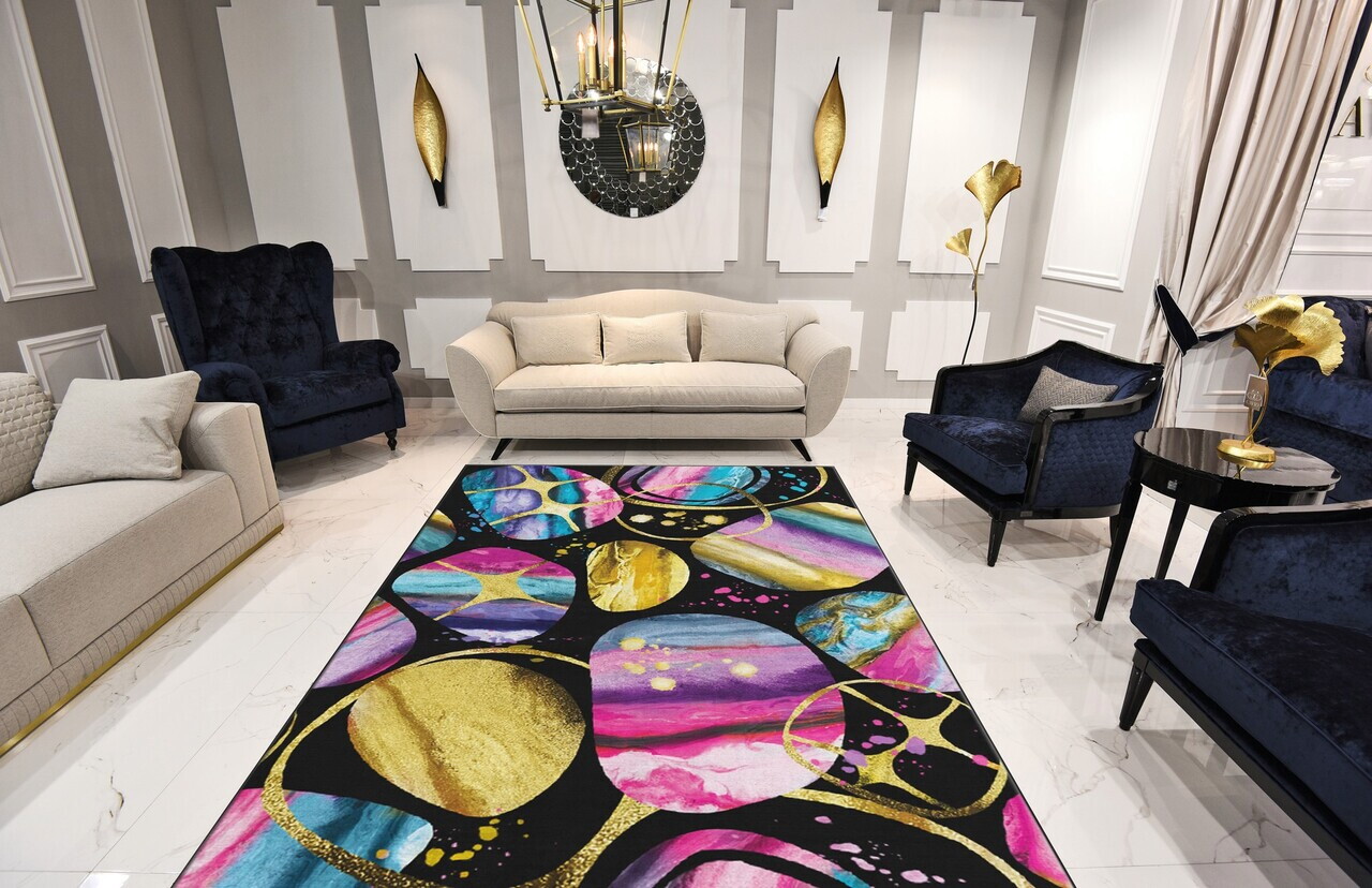 Covor, Eshl-8, 160x230 cm, Poliester, Multicolor — imaginea 2