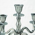 Sfesnic pentru 5 lumanari Chiara, Boltze, 22x30 cm, aluminiu, argintiu