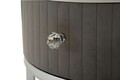 Set 2 masute de cafea Greys, Mauro Ferretti, 70x45 cm, 50x40 cm, lemn de pin/MDF/metal, gri/argintiu