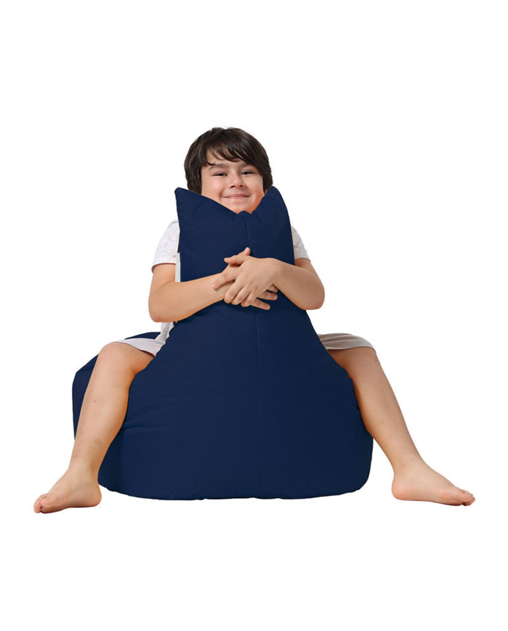 Fotoliu Puf, Bean Bag Baton, Ferndale, 70 X 70 Cm, Poliester Impermeabil, Albastru Inchis