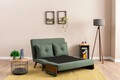 Canapea extensibilă cu 2 locuri, Futon, 859FTN2725, Metal , Verde