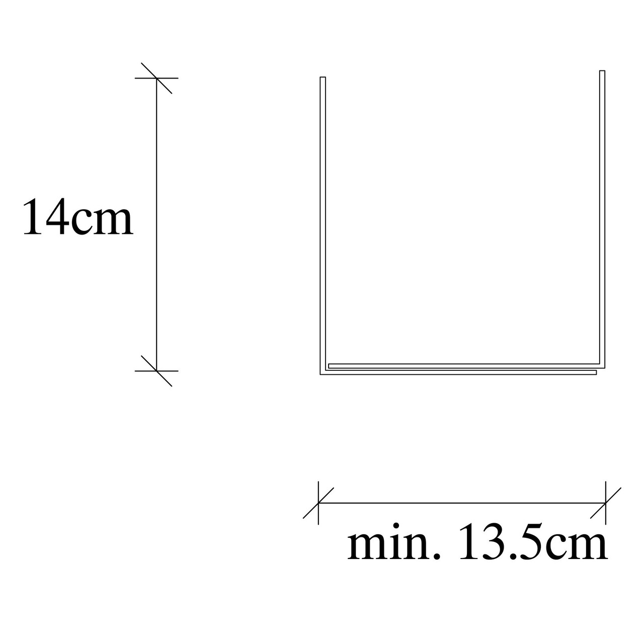 Opritor de carti, Kitap tutucu 9, 13,5x13x14 cm, Negru — imaginea 5