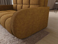 Canapea extensibila 3 locuri ELTAP, Deverio, 154x103x83 cm, lemn/poliester, mustar