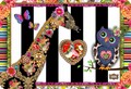 Covor Melli Mello Giraffe, Decorino, 133x190 cm, poliester, multicolor