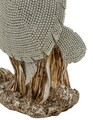 Statueta / figurina decorativa Turtle Sparky, Mauro Ferretti, 19x10.5x22 cm, polirasina, argintiu